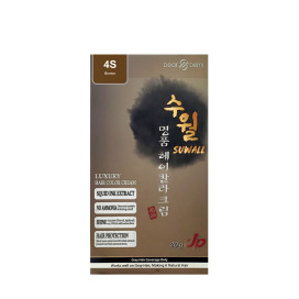 Dearderm Suwall Luxury Hair Color Cream 4S(Brown)  120g + 120g Dearderm Suwall Luxury Hair Color Cream 4S(Brown)  120g + 120g